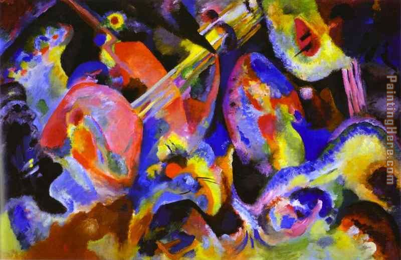 Flood Improvisation painting - Wassily Kandinsky Flood Improvisation art painting